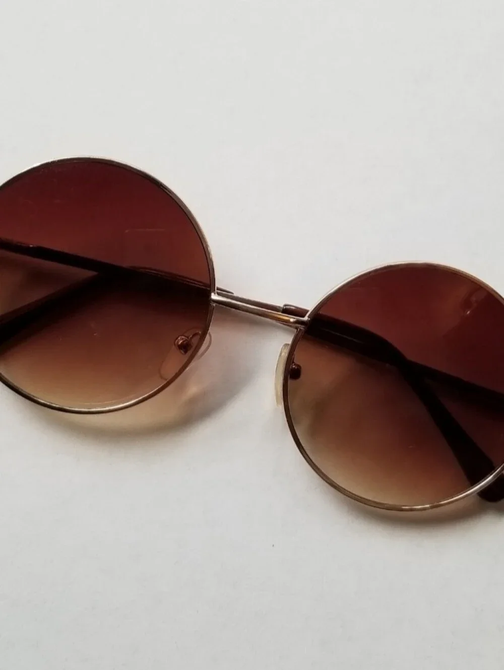 ❗Call It Spring Gold and Tan Full Circle Sunglasses❗